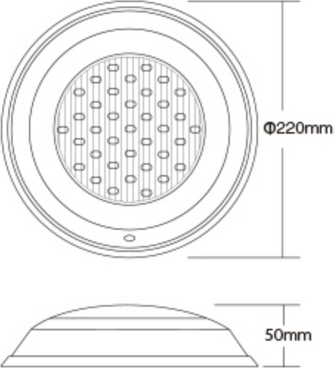 Actual product image Milight LED pool light (1100 lm, IP68)