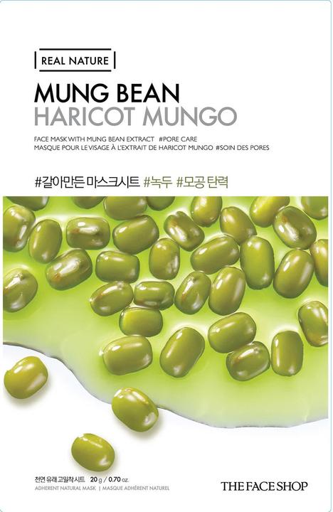 Actual product image The Face Shop Real Nature Face Mask With Mung Bean Extract