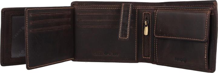 Actual product image Greenburry Tornado wallet RFID protection leather 12 cm