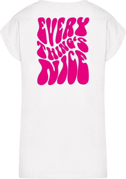 Actual product image Mister Tee MisterTee Everything Is Nice Ladies Extended Shoulder Tee - 195243 (XS)