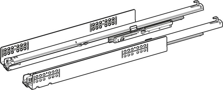 Produktbild Hettich Vollauszug Quadro YOU XS (10 kg) mit Silent System, 350 mm, links