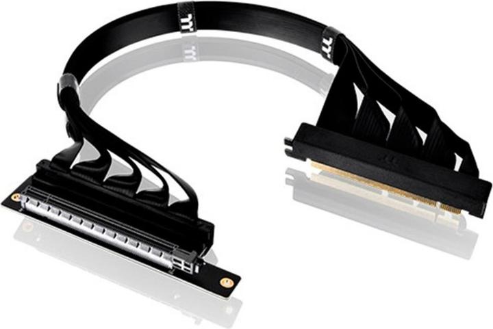 Produktbild Thermaltake TT PCI-E 4.0 Dual 90 Degree Riser Cable 40cm black
