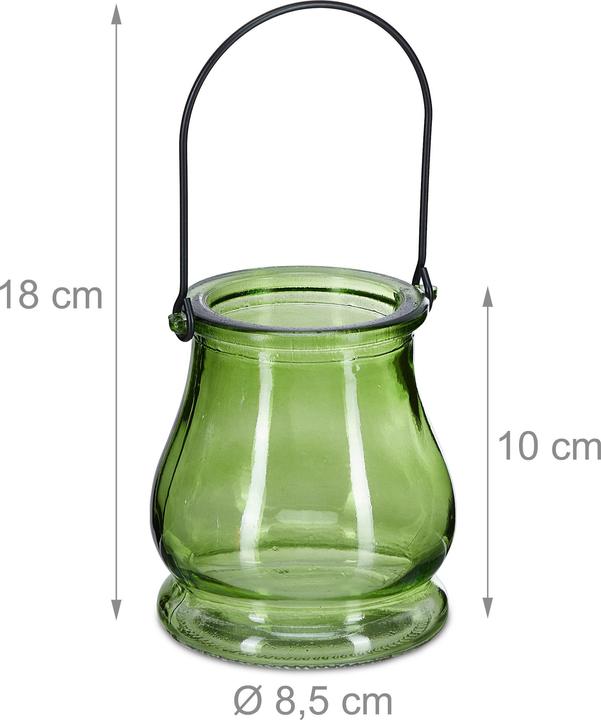 Actual product image Relaxdays 12x lantern (1 x, 8.5 x 8.5 x 10 cm)