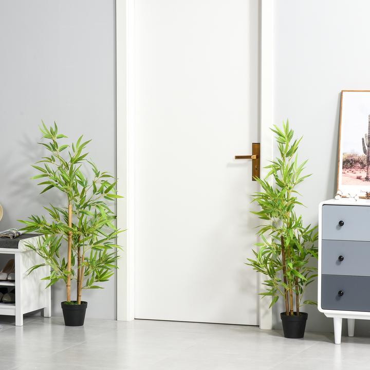 Produktbild Outsunny Künstlicher Bambus im Topf (120 cm)