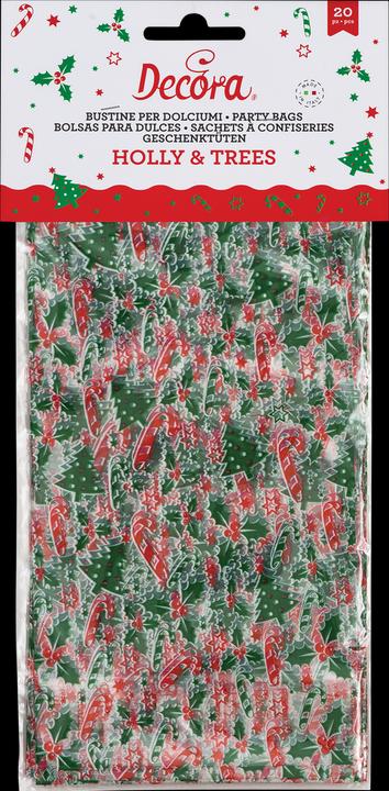 Decora Holly and Trees (Geschenktüte, 20 x)