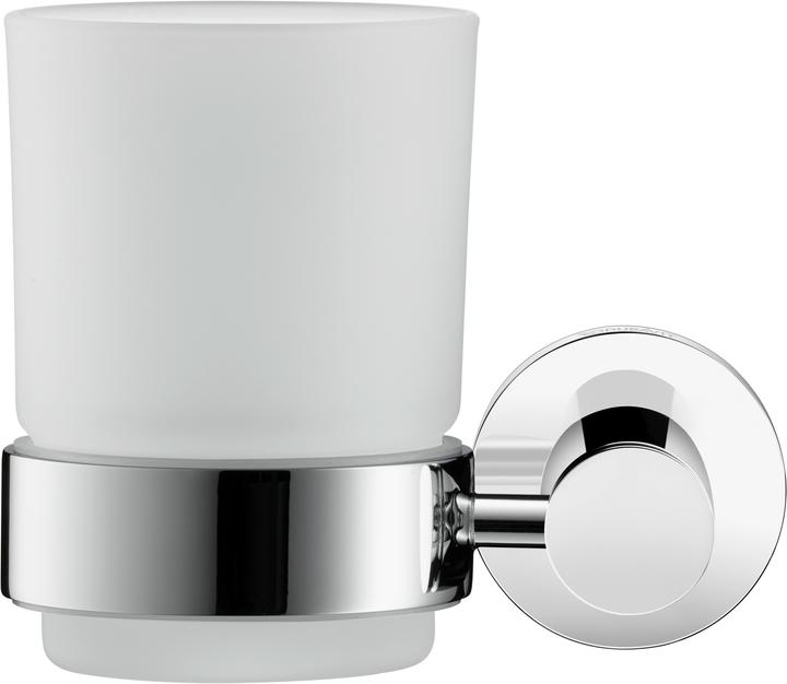 Image du produit Duravit Porte-verre D-CODE avec verre à gauche chromé