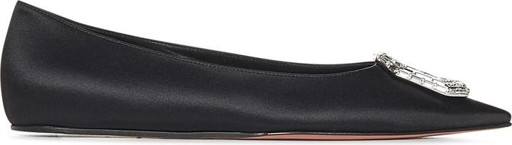 Actual product image Amina Muaddi Flat Shoes Black (39)