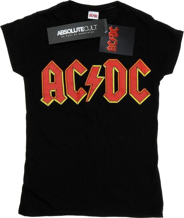 AC/DC TShirt mit rotem Logo aus Baumwolle (L)