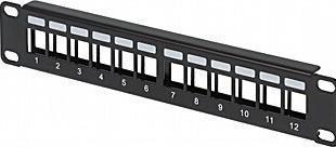 Actual product image Delta Patch panel 12x keystone slot (PP10-12/K)