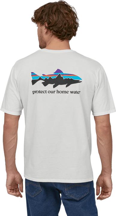 Actual product image Patagonia Men's Home Water Trout Organic T-Shirt - White -XL (XL)