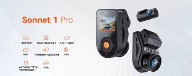 Produktbild Vantrue S1 PRO Sonnet (Eingebautes Display, WLAN, Eingebautes Mikrofon, GPS-Empfänger, HD)
