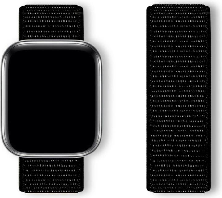Produktbild Hurtel Sport Loop Strap für Apple Watch 42 / 44 / 45 / 46 / 49 mm - Schwarz (Nylon)
