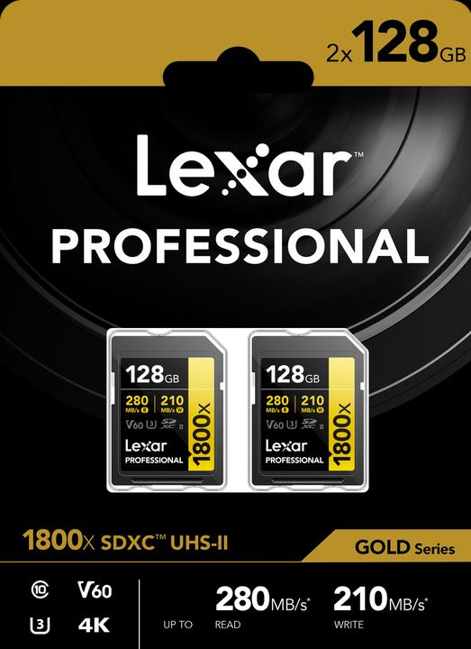 Immagine prodotto Lexar Professional (128 GB, SDXC, U3, UHS-II)