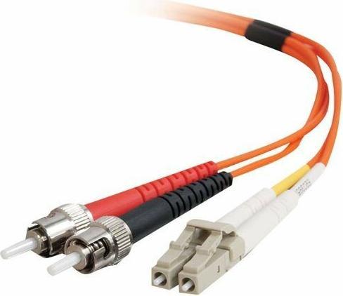 Produktbild C2G LC-ST 50/125 OM2 Duplex Multimode PVC Fiber Optic Cable (LSZH) (UTP, CAT8.2, 1 m)