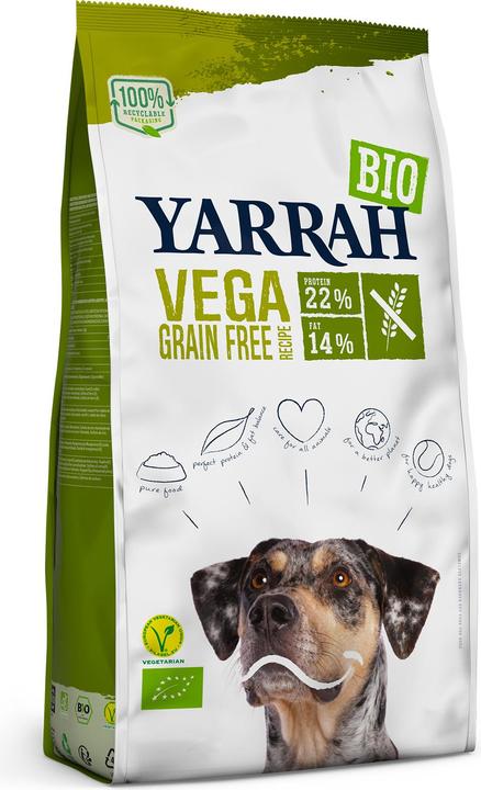 Yarrah Croquettes Dog TF Bio Vega, 10 kg, Adulte, sans céréales (Adulte, 1 pcs, 10000 g)