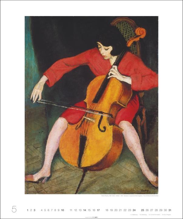 Actual product image Allegro - Musik in der Kunst Kalender 2026 (46 x 55 cm, German)