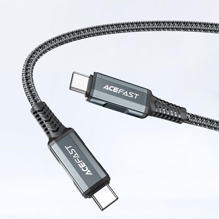 Actual product image Acefast 2 in1 Charger GaN 65W Type C/USB USB Adapter Adapter HDMI 4K @ 60Hz (Cable Kit) White (A17 White) (65 W)