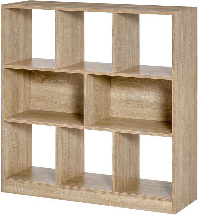 Actual product image Swisshandel24 Bookcase Shelf Standing shelf, 8 shelves, 97.5x30x100cm, oak look (97.5 x 30 x 100 cm)