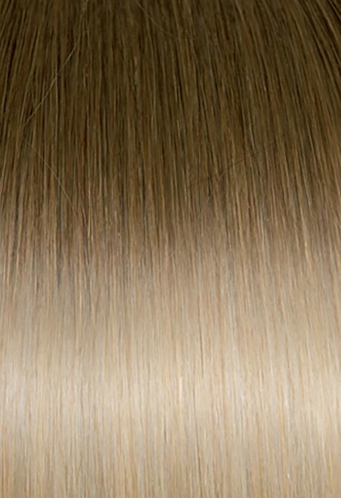 Seiseta Classic Keratin Fusion Glatt Ombré 10/20 dunkel-hell Ashblond 50/55 cm (dunkel-hell Ashblond, 55 cm)