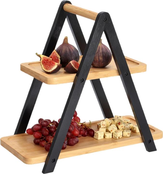 Actual product image Zeller Present Etagere, bamboo, black