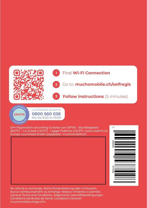 Actual product image BeeOne SIM card MUCHO Mobile Pack DATAMAXI