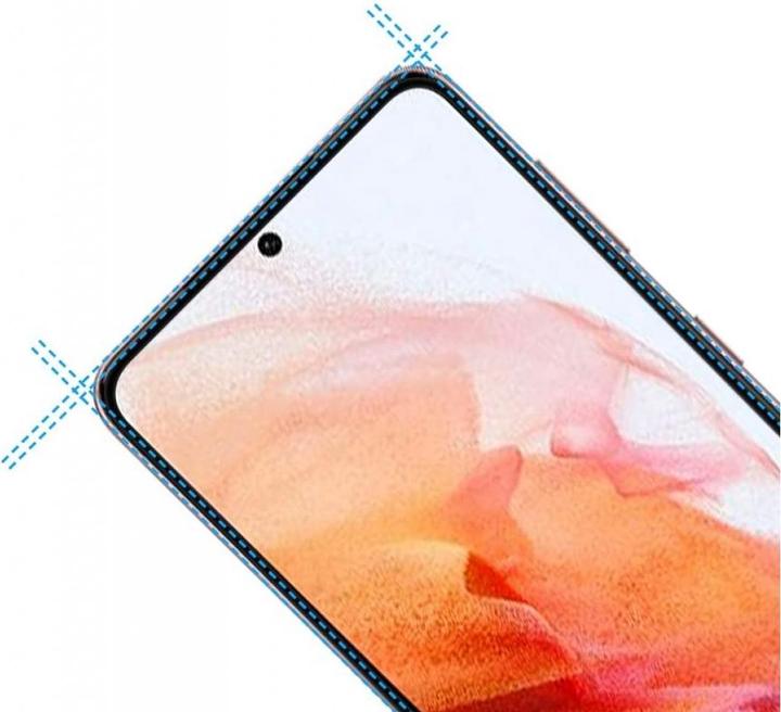 Actual product image Screenguard Samsung Galaxy S21 Full Screen Protective Glass Film 2.5D 9H (1 Piece, Samsung Galaxy S21)