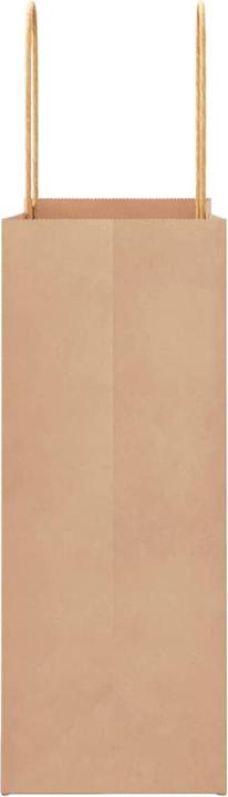 Produktbild VidaXL Kraftpapiertüten 50 Stk. mit Henkel Braun 22x11x28 cm Papiertüte (Geschenktüte, 50 x)