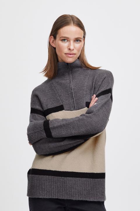 Immagine prodotto B.young BYOMARTHA MAGLIONE CON MEZZA ZIP - 20813908 (L)