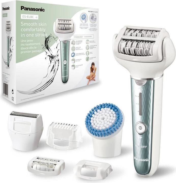 Produktbild Panasonic Epilator ES-EL8C-G503 Operating time (max) 30 min, Number of power levels 3, Wet & Dry, Baltas/Sidab