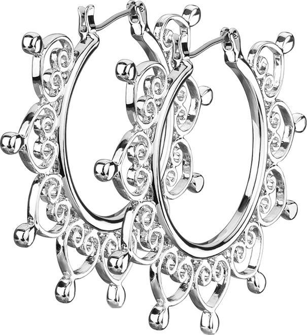 Immagine prodotto Star Piercing Banana bianca con due palline di cristallo d'argento acqua (Ottone, Acciaio chirurgico 316L)