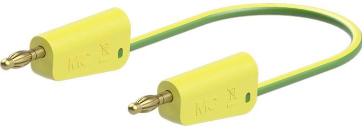 Image du produit Stäubli LK-4A-F25 Cordon de mesure ( - ) 100 cm Jaune, Vert 1 pce