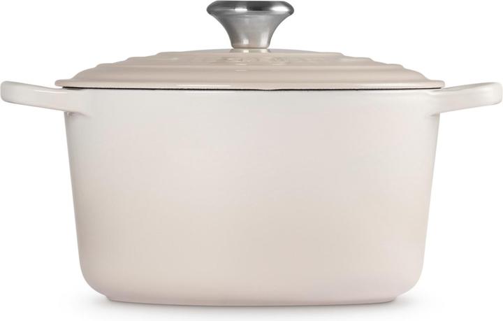Image du produit Le Creuset Cocotte haute SIGNATURE Meringue (24 cm, Cocotte + faitout, Fonte)