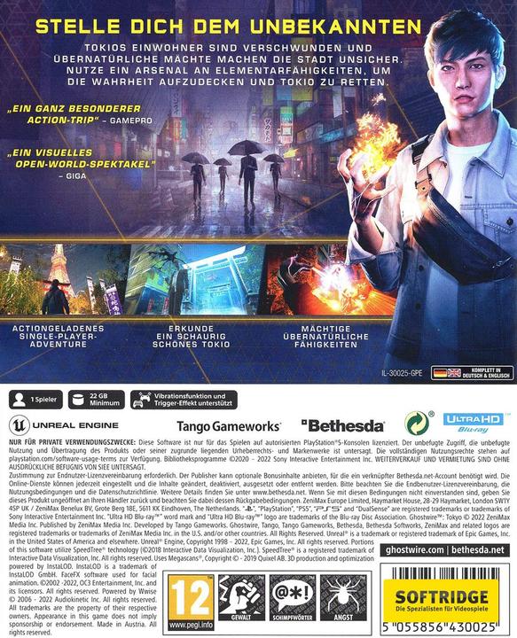 Image du produit Bethesda Ghostwire : Tokyo (PS5, DE)