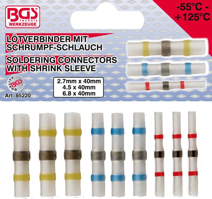 BGS Solder connector range (Cable conduit)
