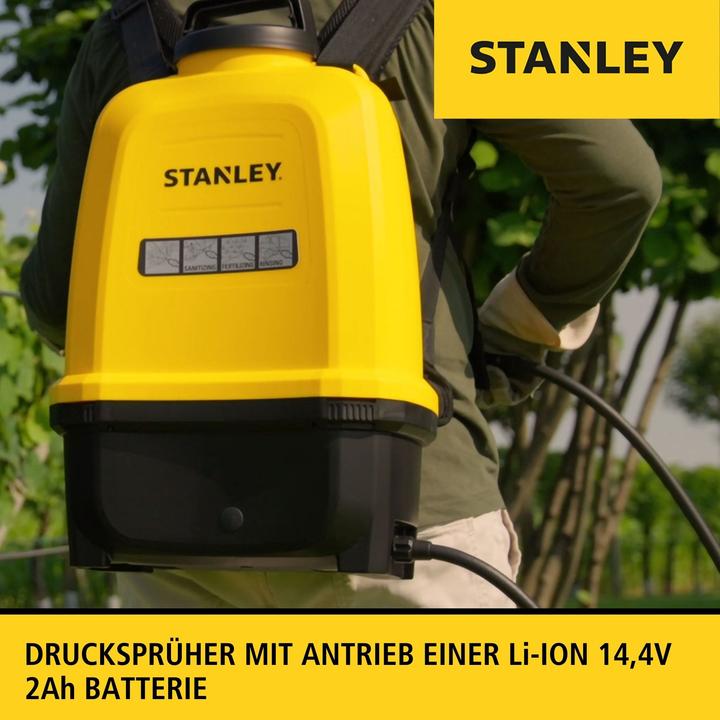 Actual product image Stanley Battery-powered backpack spray pump 16 litres 14.4 V2 Ah (16 l)
