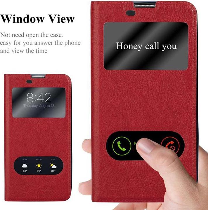 Actual product image Cadorabo Book with View double window cover (LG K10)