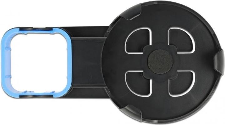 Actual product image Delock Wall mount for Echo Dot 3rd gen. Black (1 pair, Wall installation, Not movable)