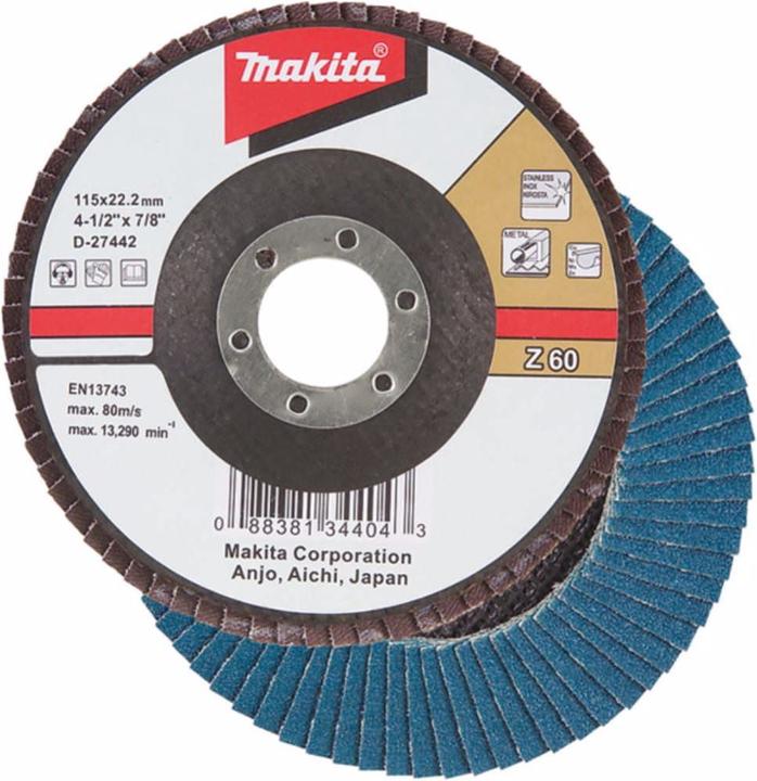 Actual product image Makita Flap disc Ø 180mm grain 120 (Z120)