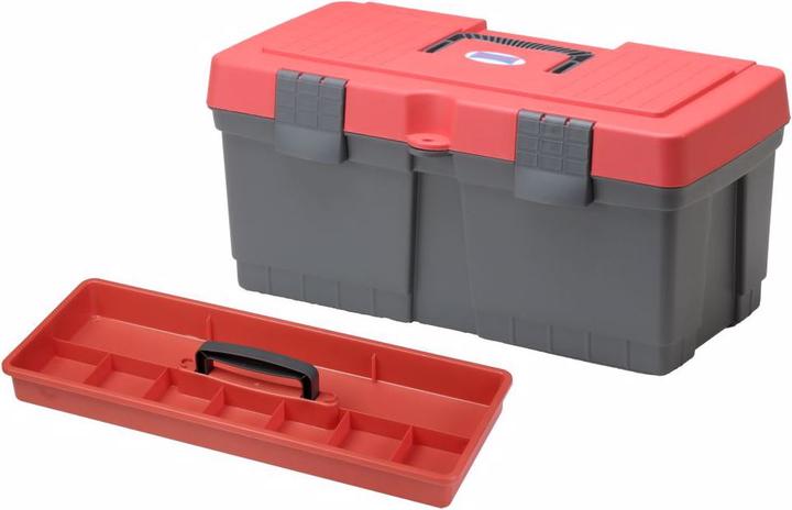 Image du produit Hünersdorff Mallette à outils ALPHA MAXI en PP gris/rouge 260x560x230 mm (1 pièces)