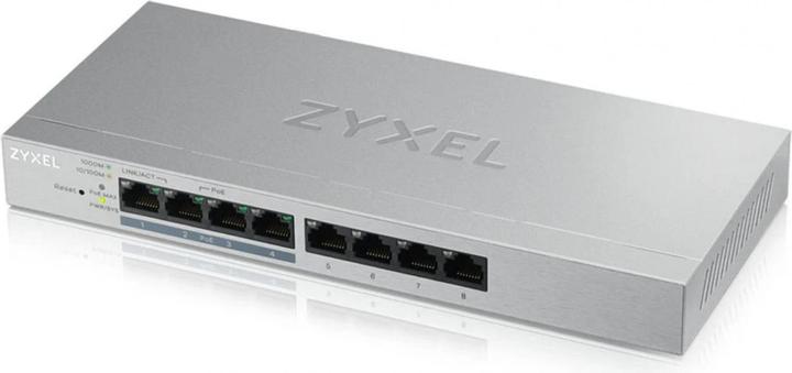 Actual product image Zyxel GS1200-8HP: 8Port PoE+ Switch, V2 (8 Ports)