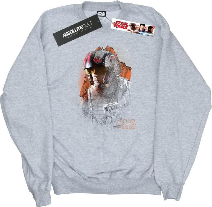 Star Wars The Last Jedi Poe Dameron Brushed Sweatshirt