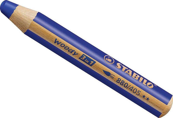 Image du produit STABILO woody 3 en 1 crayon de couleur (Bleu outremer, 1 x)