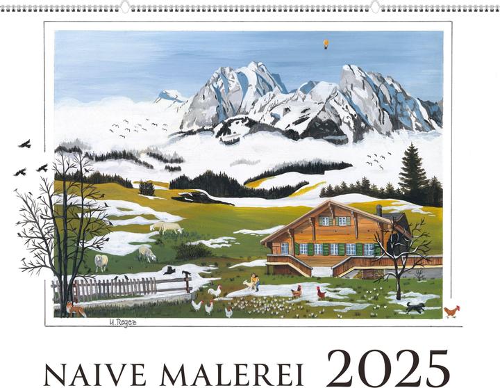 Actual product image Calendar Naive Painting 2025 (German)