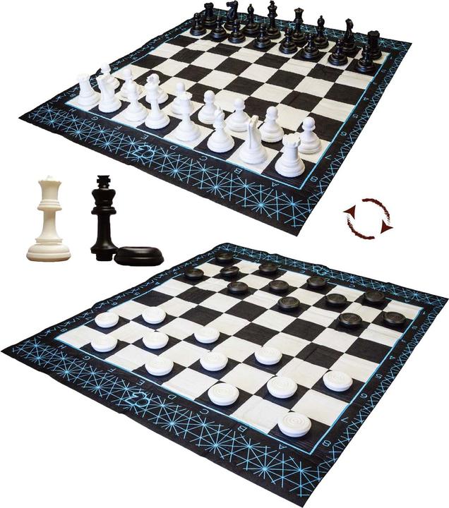 Produktbild Playfun Mega Schach- und Damespiel