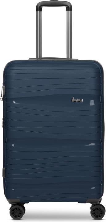 D&N Travel Line 4300-Plus 4 Rollen Trolley M 65 cm mit Dehnfalte (58 l, M (50 - 90l))