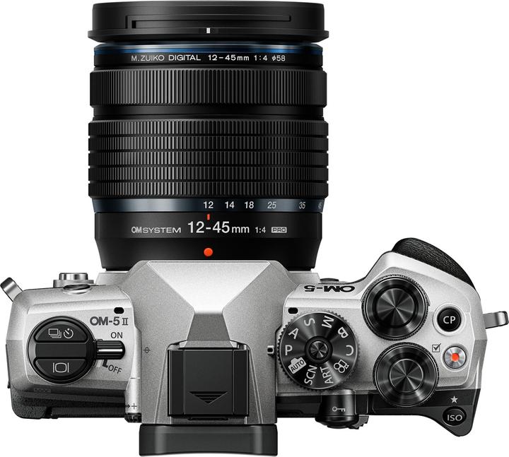 Actual product image OM System OM-5 Mark II 12-45mm PRO Kit SLV (12 - 45 mm, 20.40 Mpx, Micro Four Thirds)