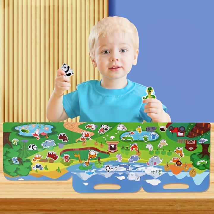 Image du produit Activity Board 1 Stück Wiederverwendbares Stickerbuch für Kinder im Vorschulalter