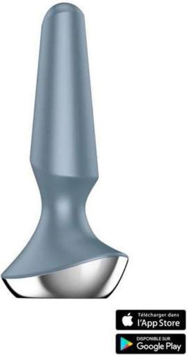 Actual product image Satisfyer Plug-ilicious 2 Plug Vibrator - Ice Blue