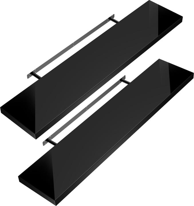 2er Set hochglanz schwarz