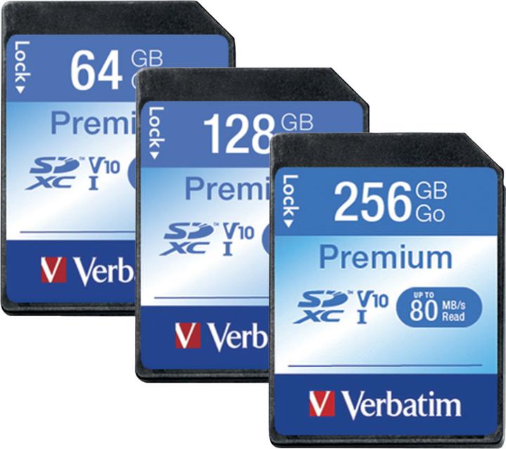 Immagine prodotto Verbatim Premium (256 GB, SDXC, U1, UHS-I)